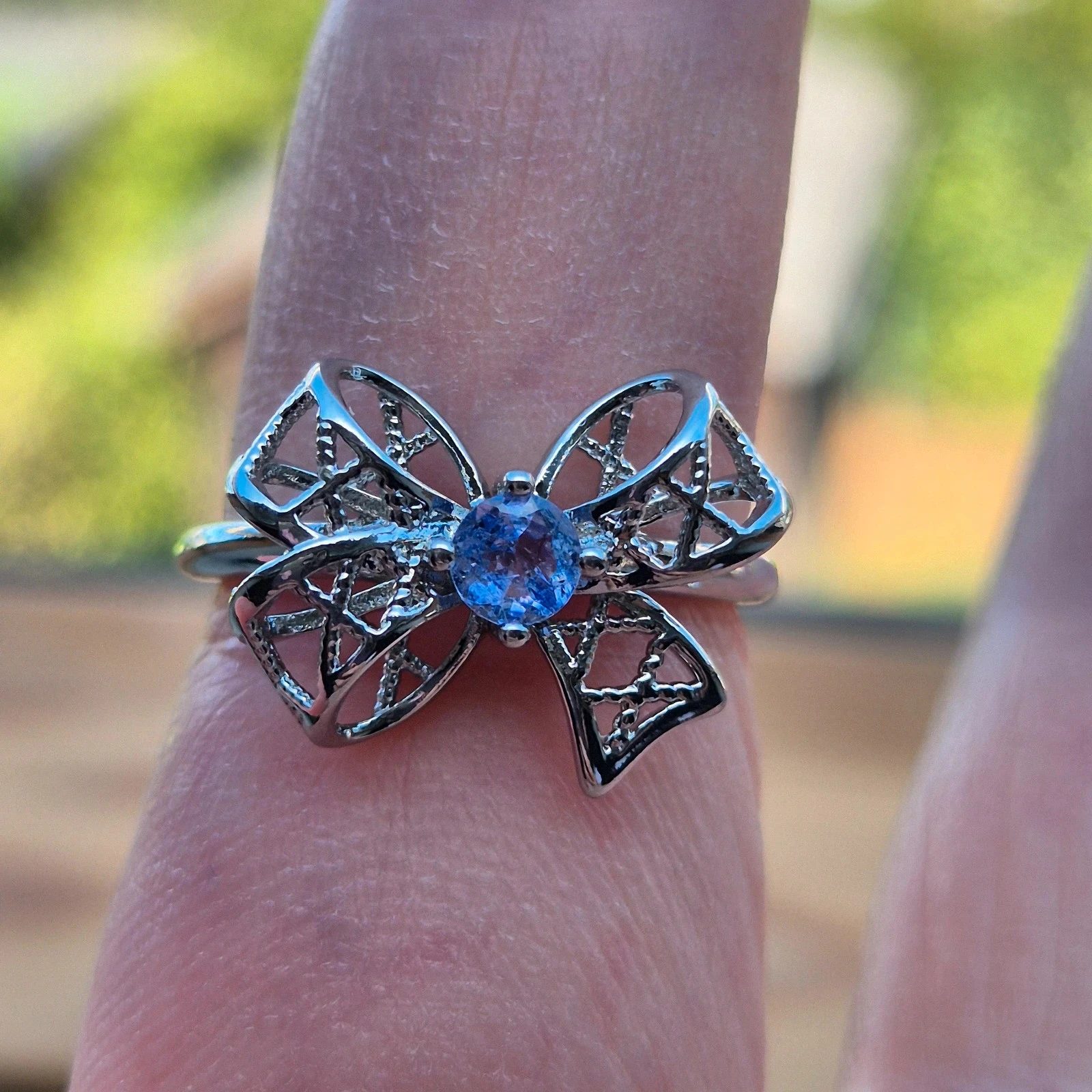 Anillo de mariposa de tanzanita natural – photo 2